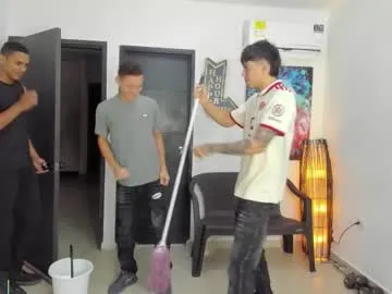 voyeurism_guys — Shhh... my friends are here... will you help me corrupt them? Join in and be part of the fun. - Goal: All crazy naked and fucking [9762 tokens left] #bigcock #latino #gay #cum #orgy