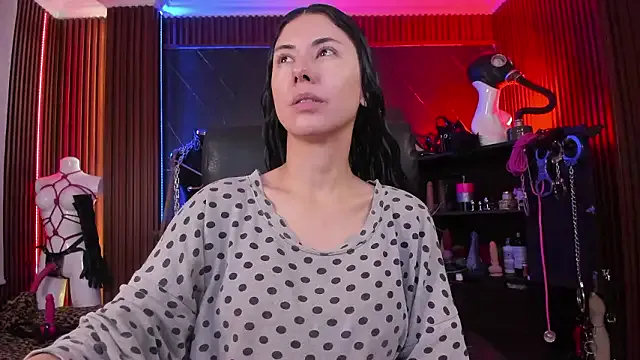 XiaQueen — Fishnet stockings and high heels